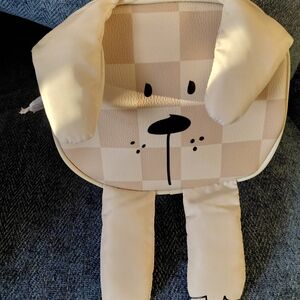 Cute Checkered Dog Backpack